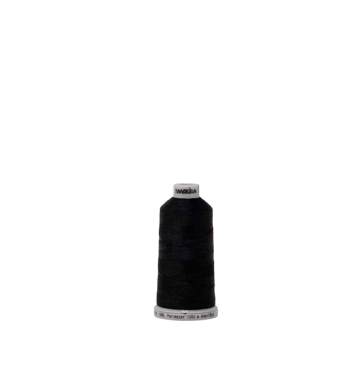 Emerald Black 1800 #40 Weight Madeira Polyneon Thread - Image 2