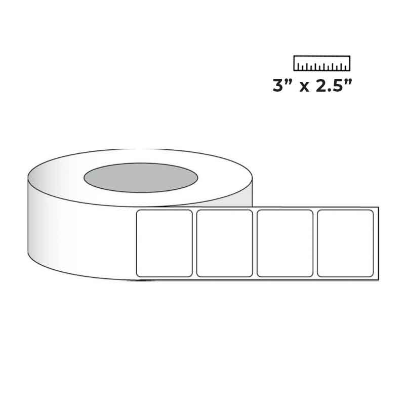 Clear Gloss Lamination Labels 3 x 2.5 for iColor 250 (750/roll)
