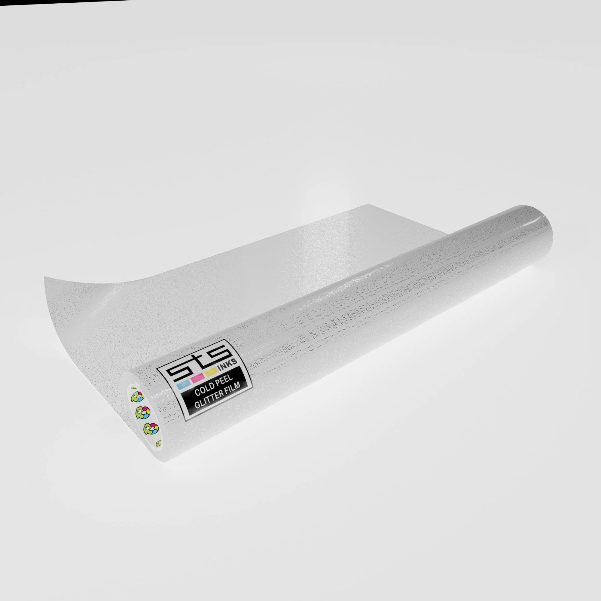 DTF Cold Peel Glitter Film 24″ × 164ft Rolls - Image 3