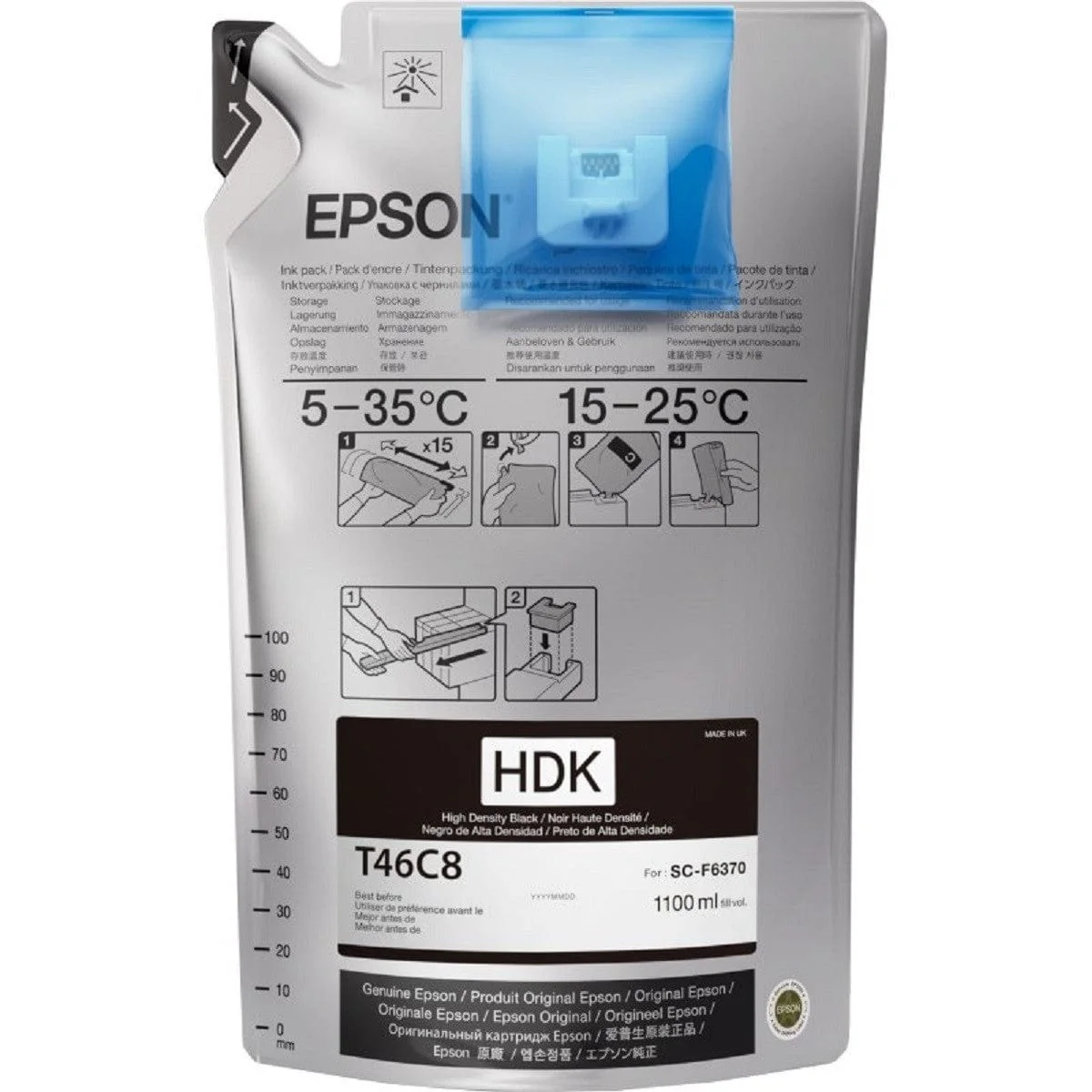 EPSON UltraChrome DS Ink for F9470 & F9740H - 1100ml Ink Bag - Image 5