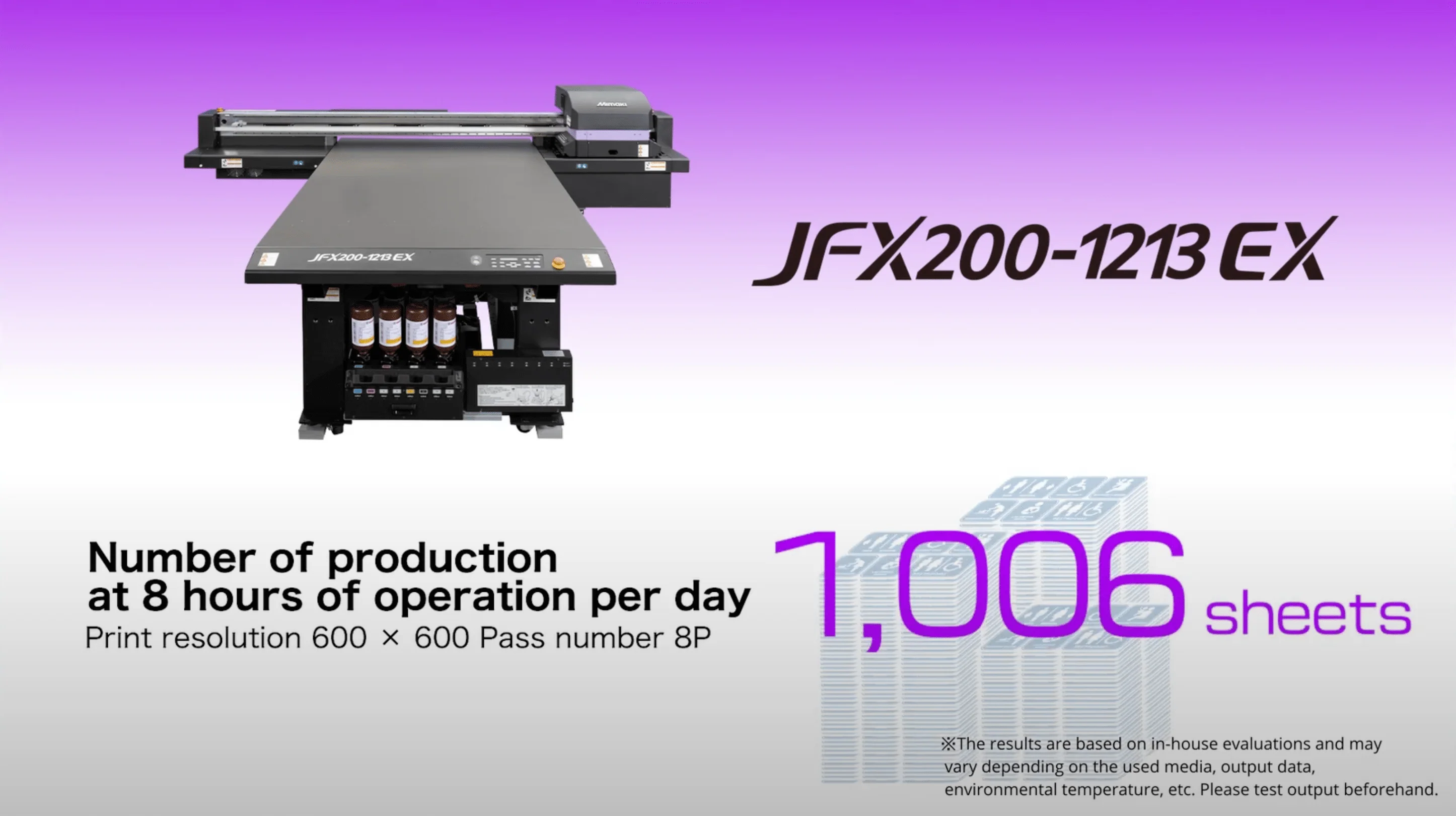 Mimaki JFX200-1213 EX - 4'x4' UV Flatbed Printer - Image 2