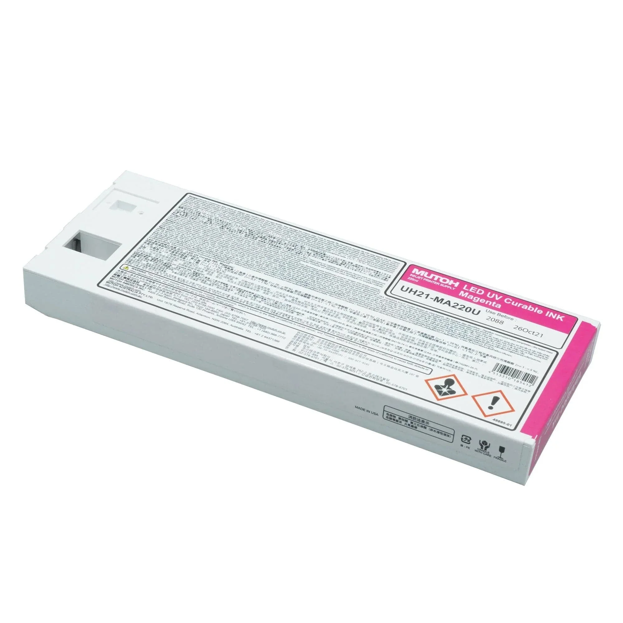 Mutoh UH21 UV-LED Ink 220ml Cartridges - Image 2