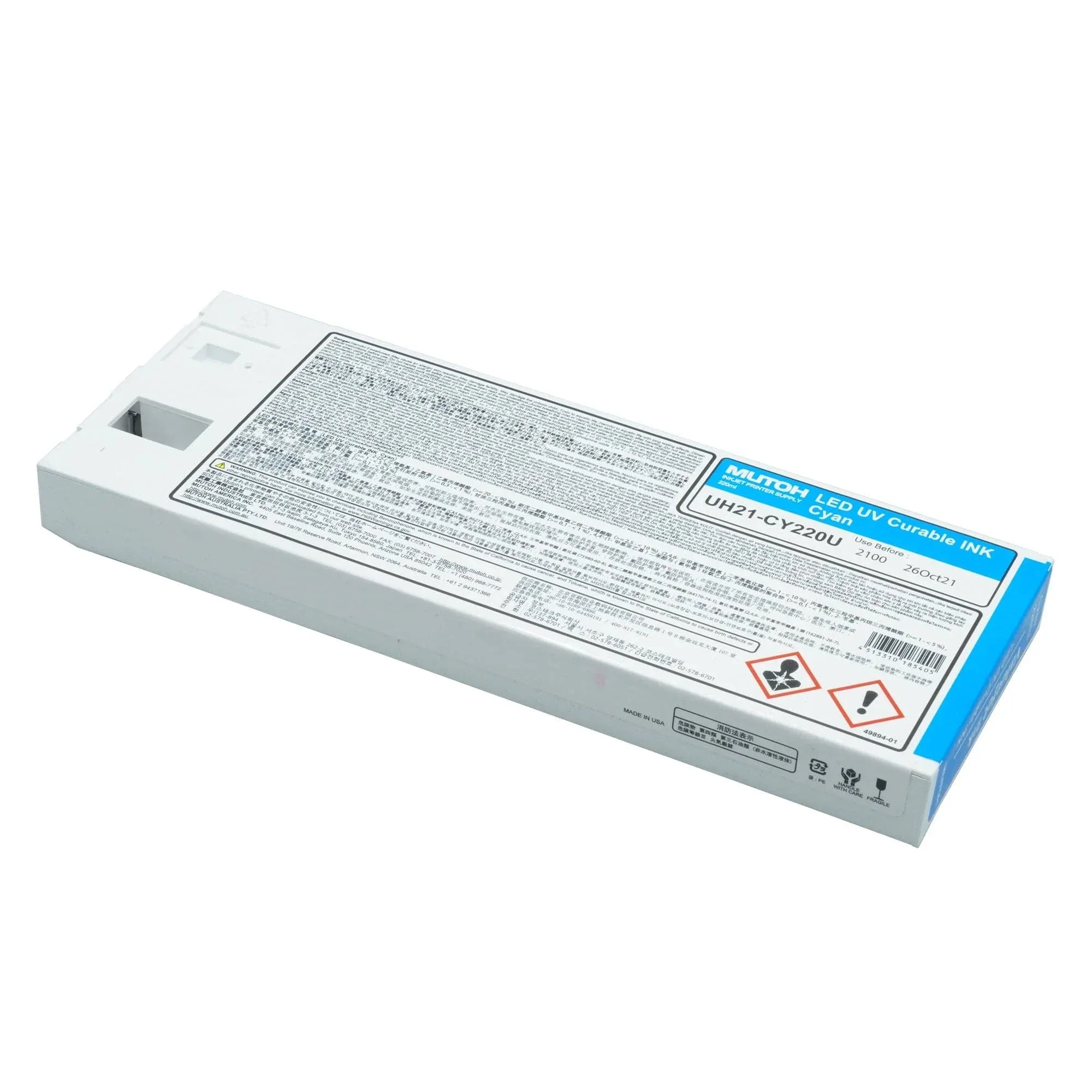 Mutoh UH21 UV-LED Ink 220ml Cartridges - Image 3