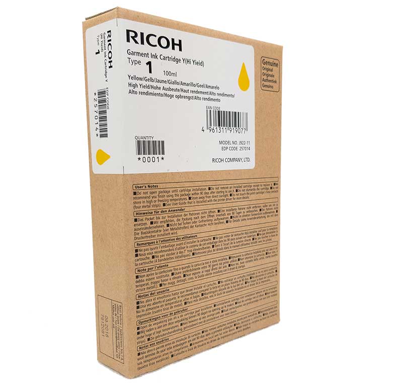 Ricoh Ri 100 Garment Ink Cartridges - Image 3