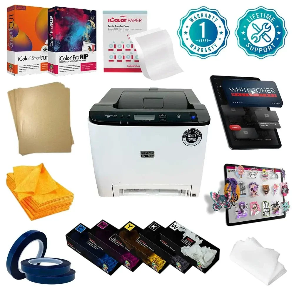 Uninet iColor® 560 White Toner Transfer Printer Starter Package w/ ProRip and SmartCUT - Image 3