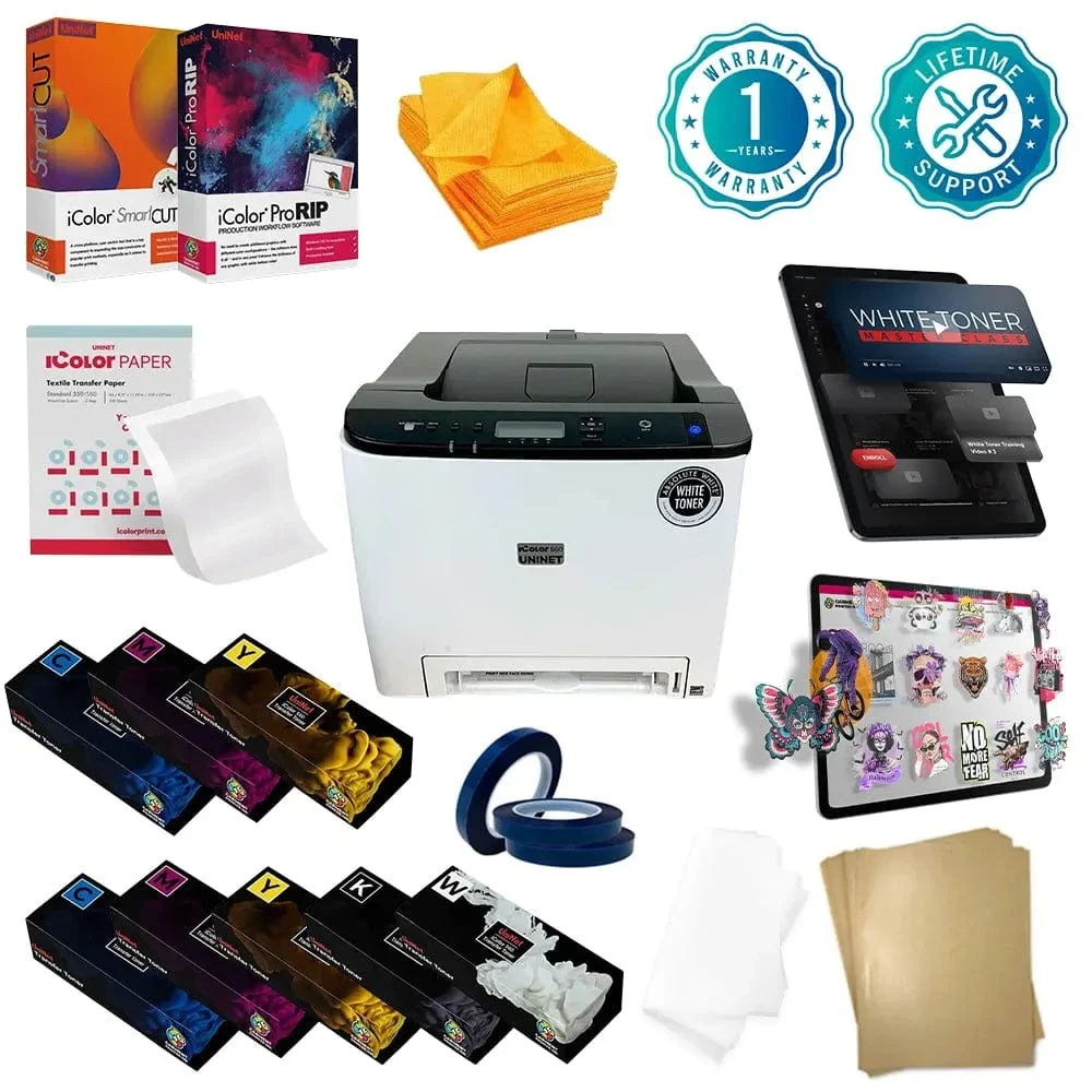 Uninet iColor® 560 White Toner Transfer Printer Starter Package w/ ProRip and SmartCUT - Image 5