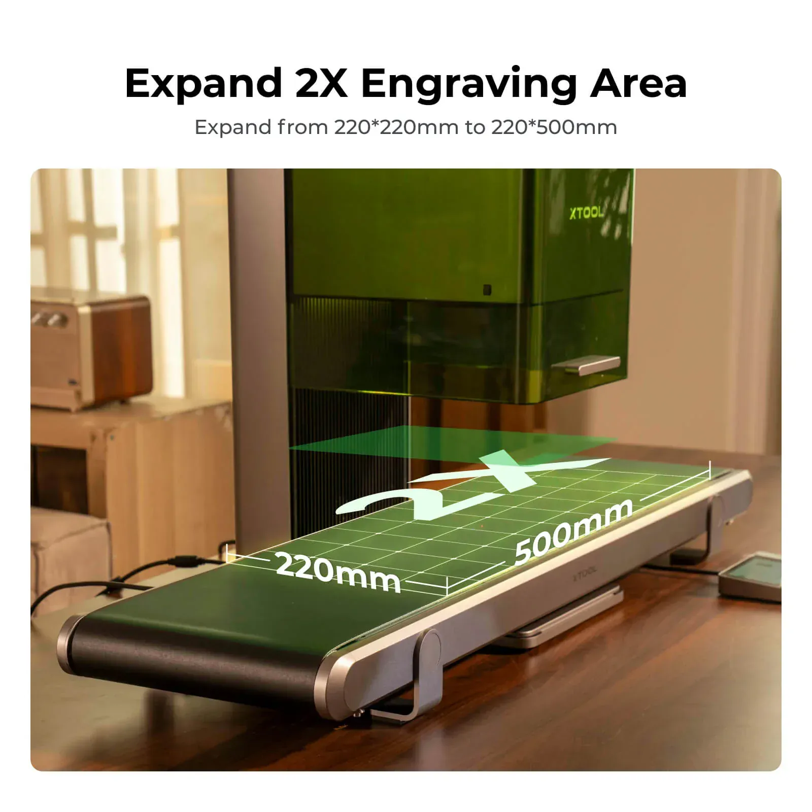 xTool F1 Ultra Conveyor (F2 Ultra UV/f2 Ultra/F1 Ultra) - Image 4