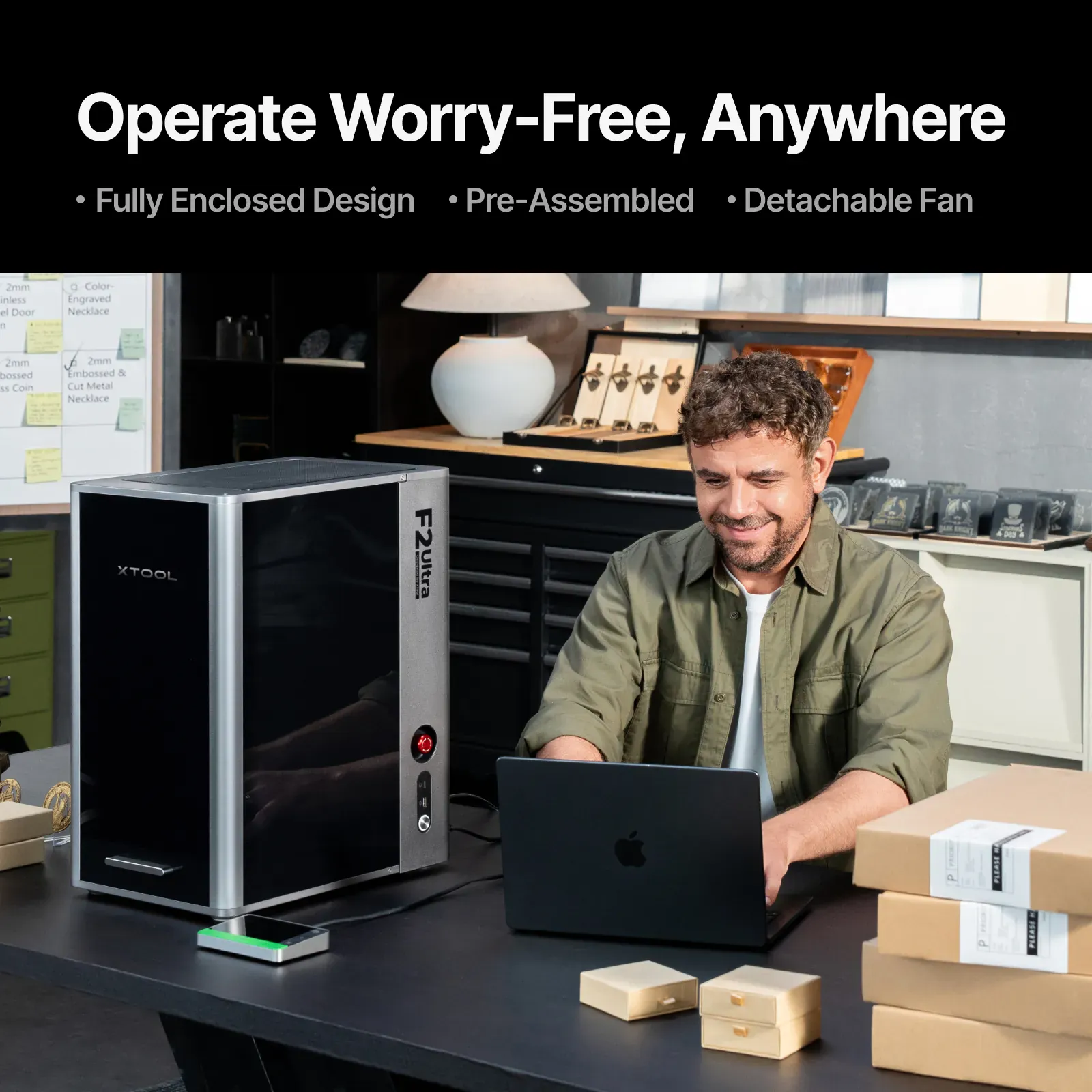 xTool F2 Ultra Dual-Laser Engraver (60W MOPA Fiber + 40W Diode) - Image 16