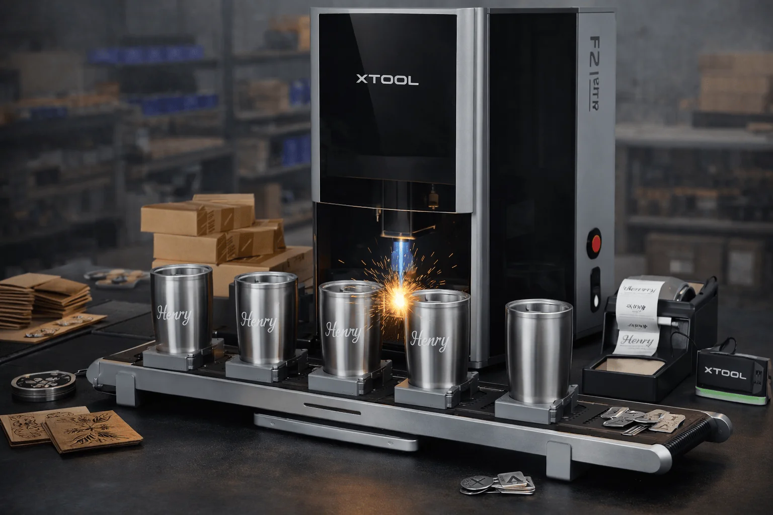 xTool F2 Ultra Dual-Laser Engraver (60W MOPA Fiber + 40W Diode) - Image 3