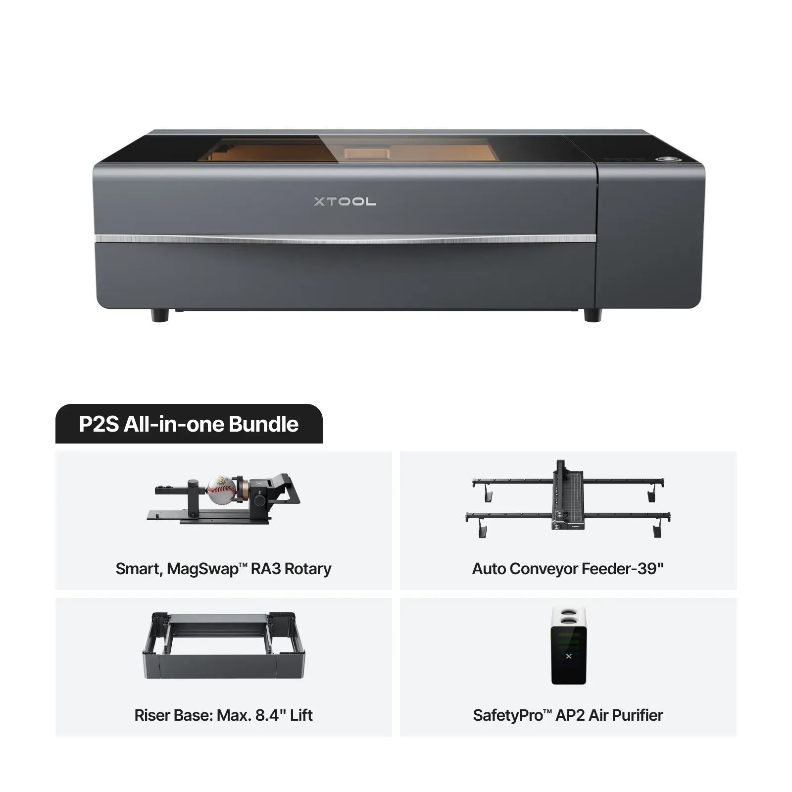 xTool P2S 55W Desktop CO₂ Laser Cutter - Image 5