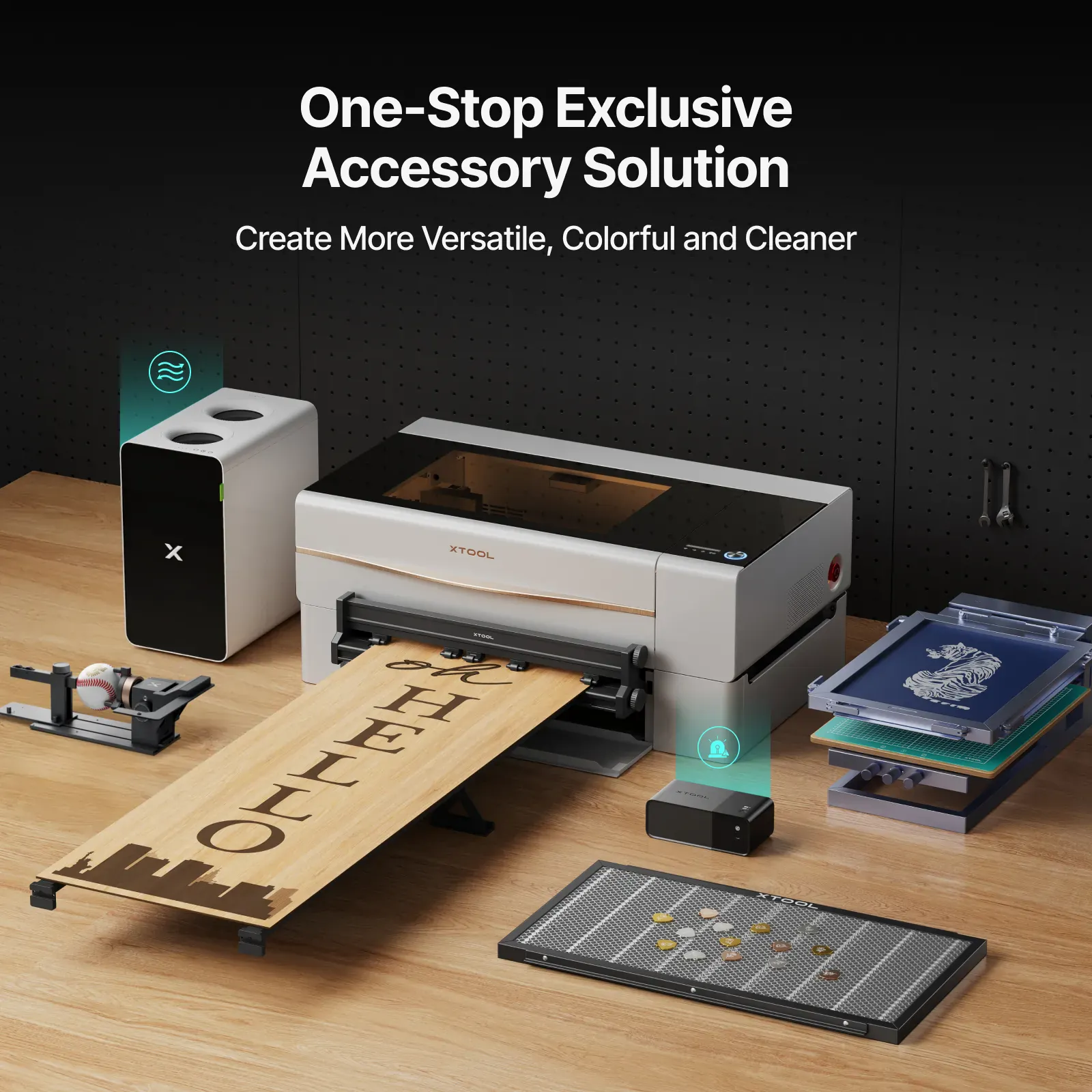 xTool P2S 55W Desktop CO₂ Laser Cutter - Image 7