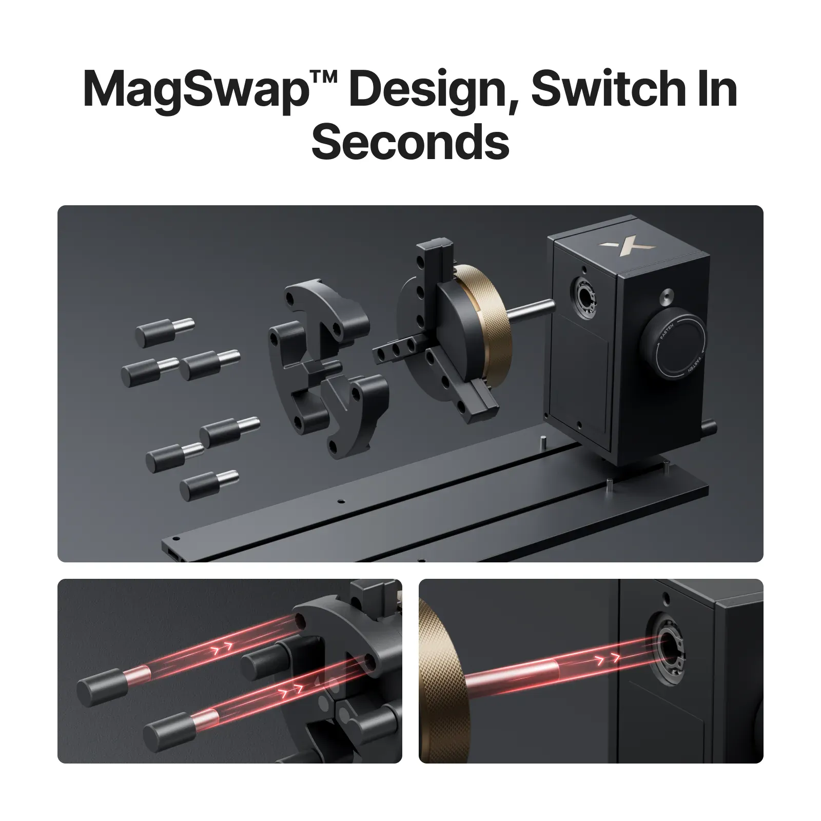 xTool RA3 MagSwap 5-in-1 Rotary Tool for xTool P2 & P2S - Image 7