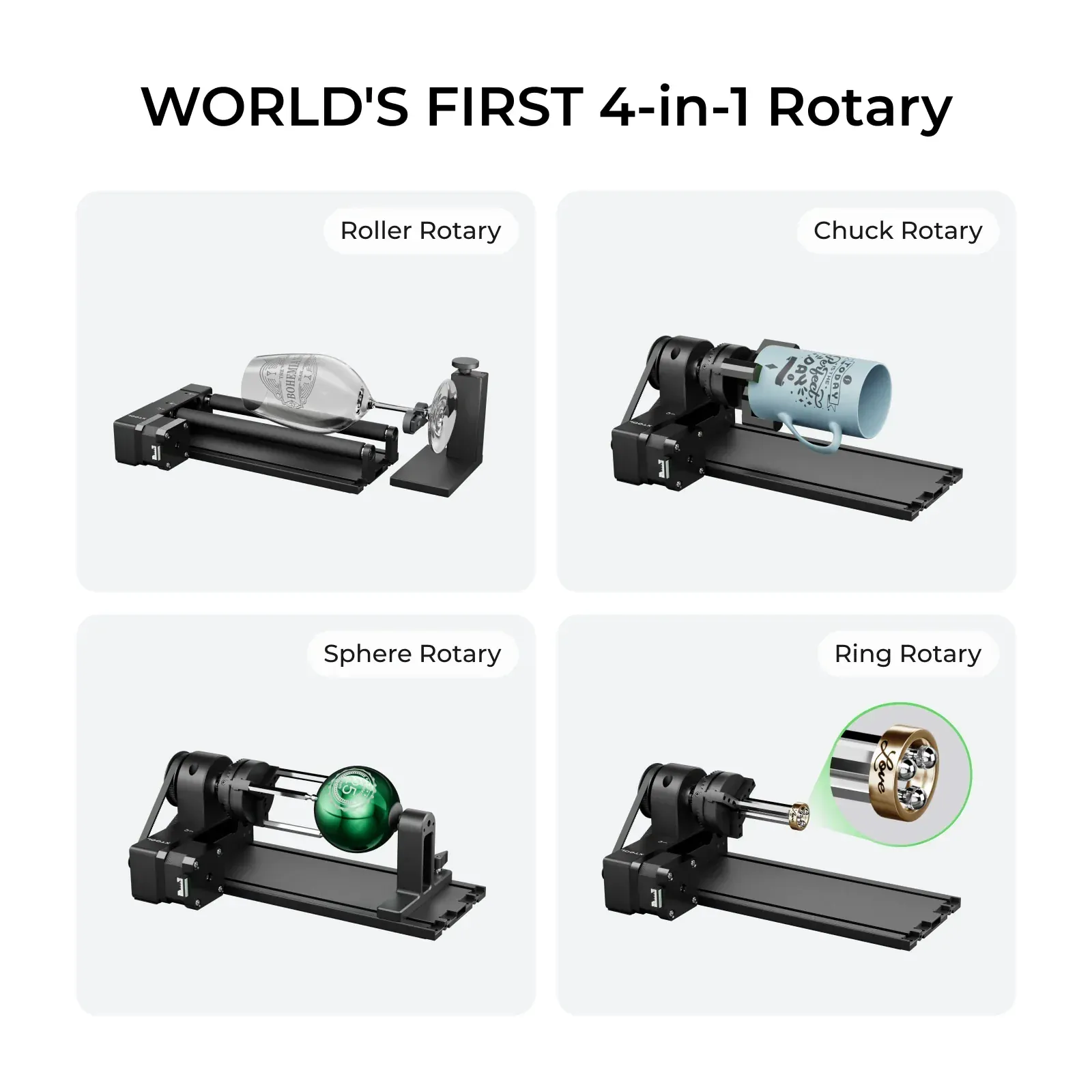 xTool Rotary RA2 Pro 4-in-1 for S1, F1, F1 Ultra, P2, M1 Ultra - Image 8